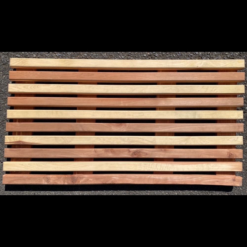 Handmade Cedar Bath Mat